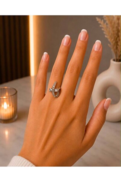 MARE BUTİK Zircon Stone Nail Design Ring