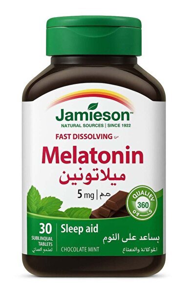 Jamieson أقراص الميلاتونين سريعة الذوبان 5 ملغ - 30 قرص