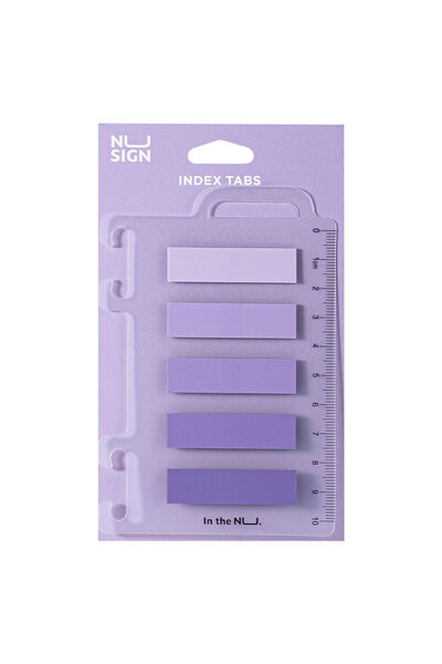 MC Micostore Index adeziv plastic 12*44mm 5 culori violet 20 file rigla nusig...