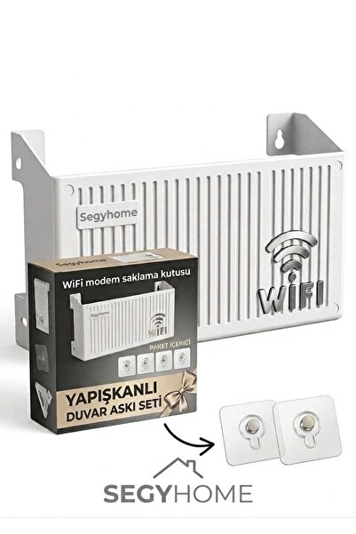 segyhome Wifi Modem Saklama Kutusu Plastik Malzeme ile 15X25X6 cm Boyutlarınd...