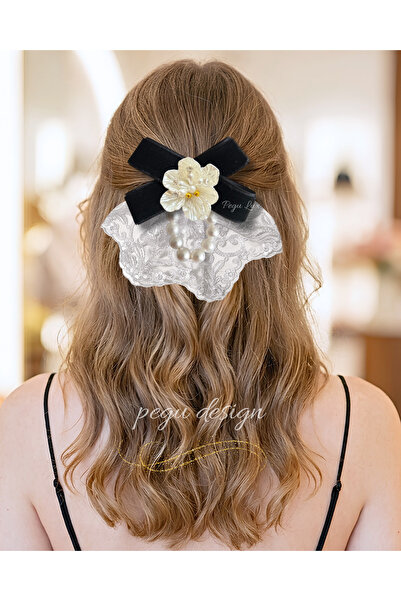 pegu baby collection Pegu Royale Lux Κλιπ μαλλιών με σχέδιο κόκαλου, για σχολ...