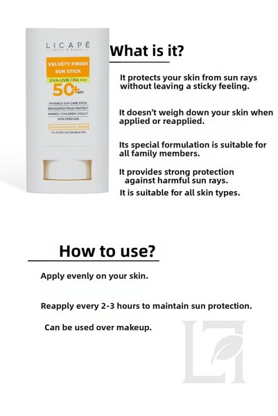 Licape High Protection Water Resistant 50 Factor Sunscreen - Suitable for All Age Group 18 ml