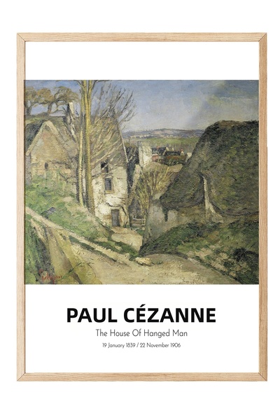 Postifull Paul Cezanne - the House of Hanged Man, Wood Framed Art, Art Series...