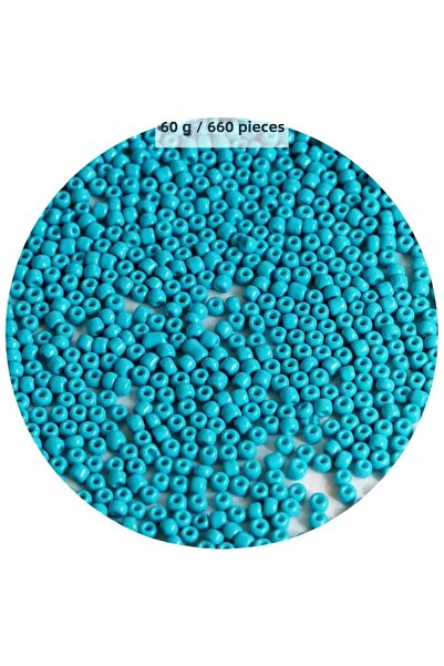 Mestore Turquaz Blue Color 4 mm Approx 660 Pieces / 60 Grams Glass Beads Need...