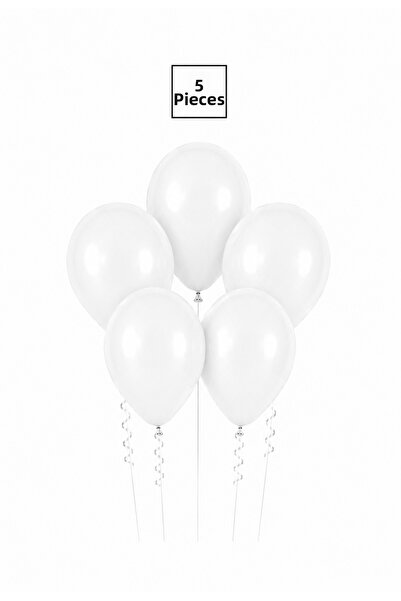 Balonsan White Balloon 5 Pieces