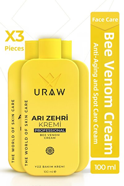 Uraw Bee Venom Cream Set |   Anti-Wrinkle and Anti-Acne Intensive Care Set of 3