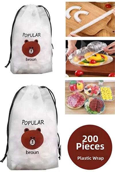 AYGÖREN HOME 200 Pieces of Practical Freshness Preserving Pot and Plate Caps ...