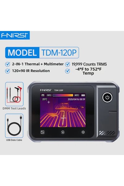 FNIRSI Tdm-120P Pocket Type Thermal Camera Multimeter