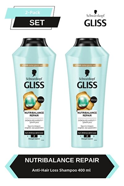 Gliss شامبو فول هير ووندر المضاد للتساقط 400 مل × 2 قطعة