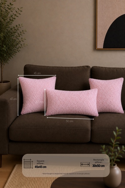 Mislina Home Бохемска декоративна калъфка за възглавница 45X45 см, едноцветна...