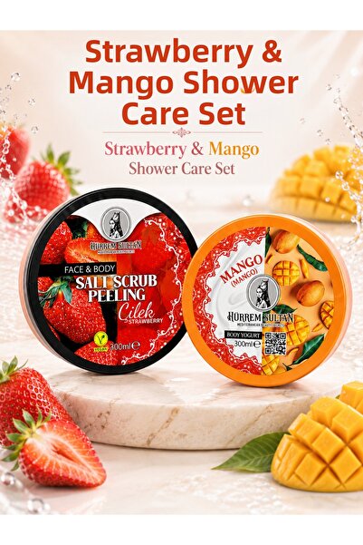 OTTORIA Strawberry Salt Scrub and Mango Body Butter Set |   Strawberry & Mang...
