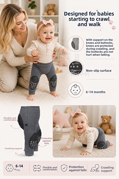 Sevi Bebe New Season Baby Protection Supported First Step Pants 6-14 Months K...