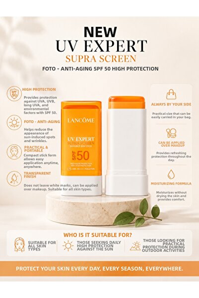 Lancome واقي الشمس UV EXPERT FOTO المضاد للشيخوخة عالي الحماية بعامل حماية من...