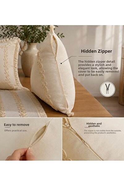 Buldan CSN Tekstil Vena 2-Pack Cushion Cover
