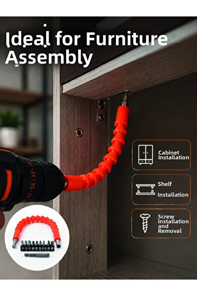 OSKA GLOBAL Professional Flexible Screwdriver Bits Set 12 Pieces with Magneti...