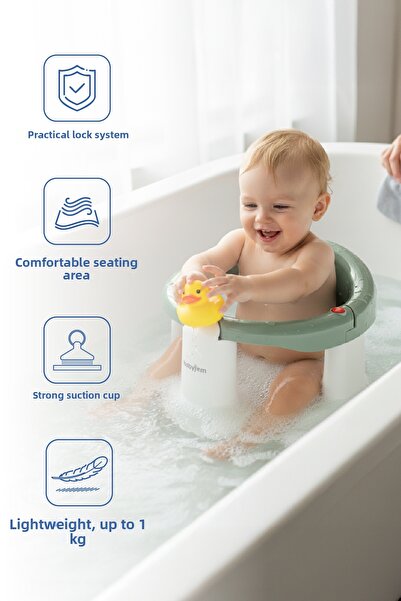 Babyjem Front Opening Bath & Feeding Seat Blue
