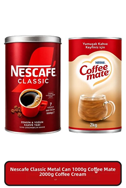Nescafe Classic 1000gr 1 Coffee Mate 1 Piece Total 2 Pieces