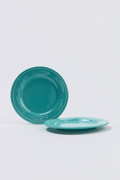 TRENDYOLMİLLA HOME 2-Piece Fish Figured Ceramic Cake Set 21 cm Tphss26Tbk00045