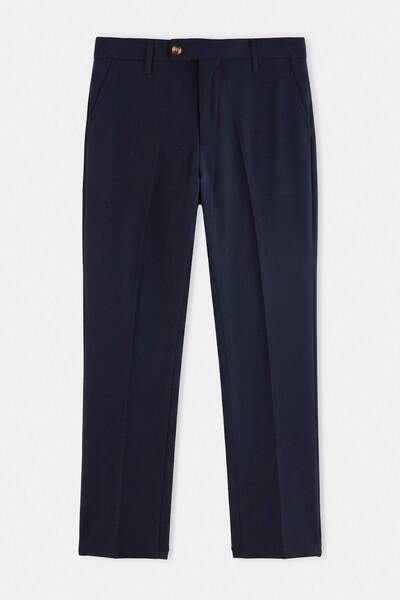 Trendyol Collection Navy Blue Straight Men's Trousers Tmnss26Pl00019