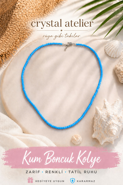 Crystal Atelier Kum Boncuk Kolye