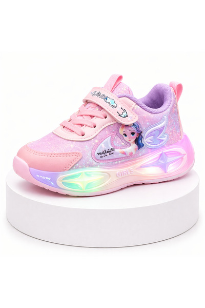 Superbaby Adidasi cu luminite pentru fetite Super Cute Doll