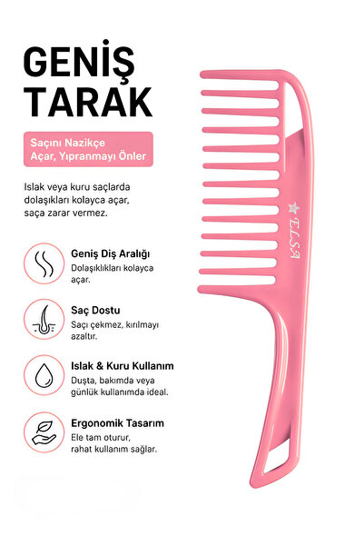 ELSA Επαγγελματική χτένα μεγάλης επιφάνειας