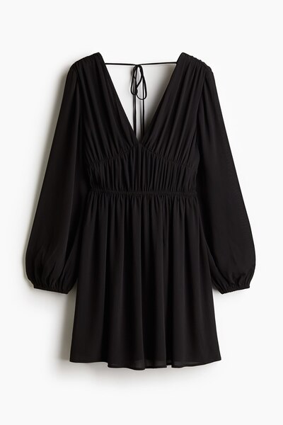 H&M Sırtı Açık Elbise