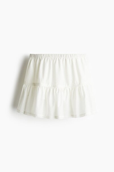 H&M Dantel Detaylı Mini Etek