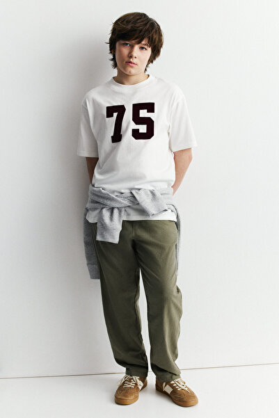 H&M Keten Karışımlı Pantolon