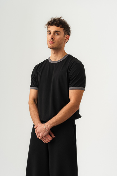 BORZ UNISEX YAKA KOL YIKAMA DETAYLI REGULAR FIT BASIC TİŞÖRT