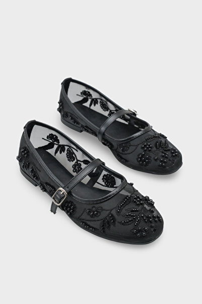 Capone Outfitters Ματίλντ Δαντέλα li Φιλέ Με κέντημα Γυναίκα Μπαλαρίνα