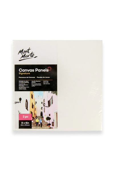 Mont Marte Kanvas Panel 20.4x20.4cm 2'li Signature