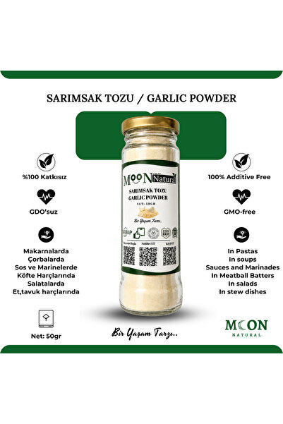 Moon Natural Sarımsak Tozu / Garlic Powder