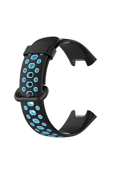 Generic Brand Compatible Redmi Watch 2 Sport Perforated Strap - Black-Blue