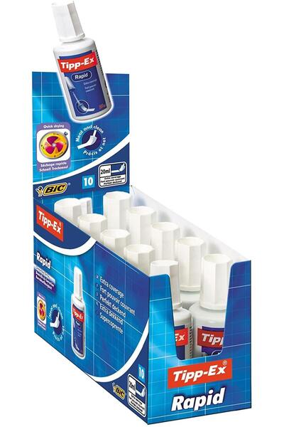 Tipp-Ex Rapid Sıvı Silici 20 Ml 10 Lu Paket