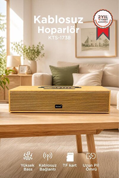 Torima Bluetooth Hoparlör Telefon Standlı Derin Bas USB TF Speaker KTS-1738 A...