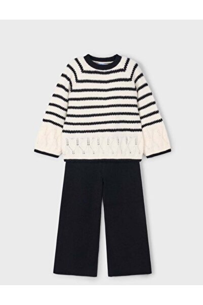MAYORAL Girl's Striped Knitted 2-Piece Set 2-10 Years Black