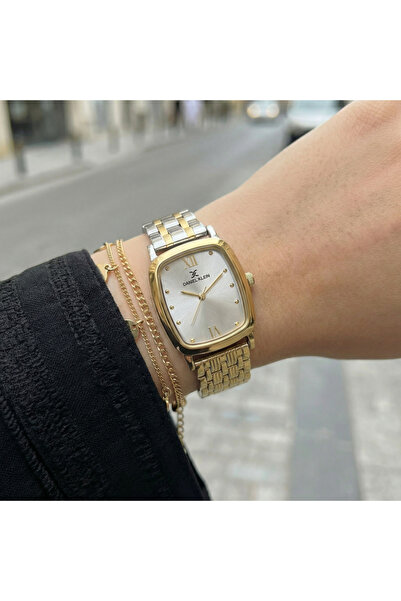 Daniel Klein Premium Silver and Gold Stainless Steel Watch for Women DK.1.141...