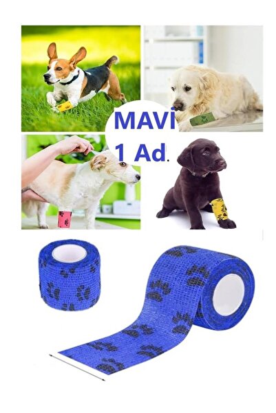 optana Desenli Kendinden Yapışkanlı Elastik Bandaj Köpek Kedi Pati Bandajı Sa...