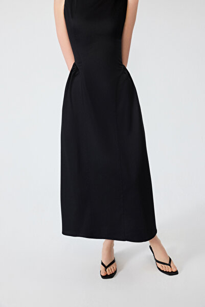 Lvs Brands Rochie din poplin cu decolteu bărcuță VATKALI