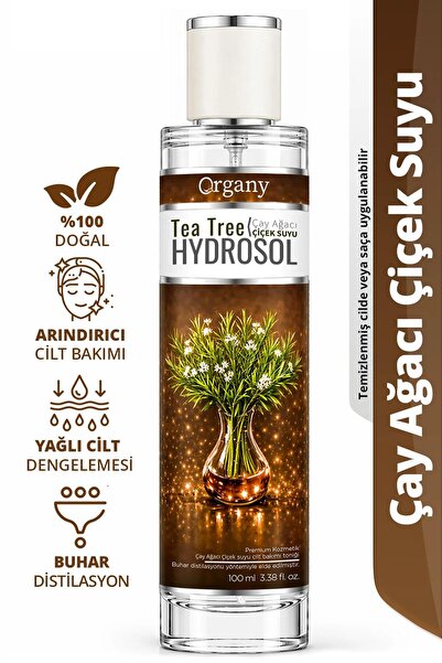 Organy Çay Ağacı Suyu Hidrosolü Yağlı Ciltler için %100 Doğal Arındırıcı Cilt...