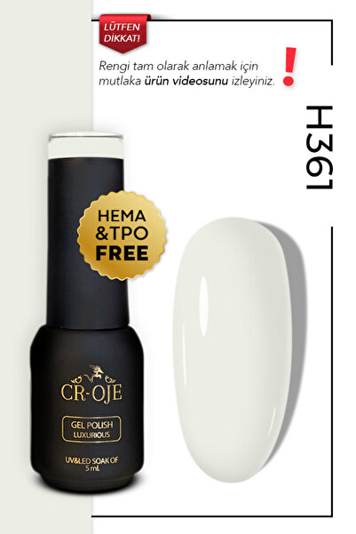 CROJE KALICI OJE Kalıcı Oje H361 - Rakı Beyazı (5 ML)