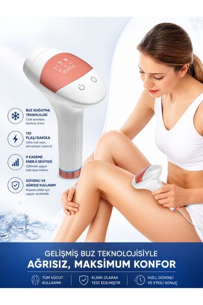 hoppo Xmia Ipl Lazer Epilasyon Cihazı 999.999 Atım 9 Kademe Ultra Güçlü