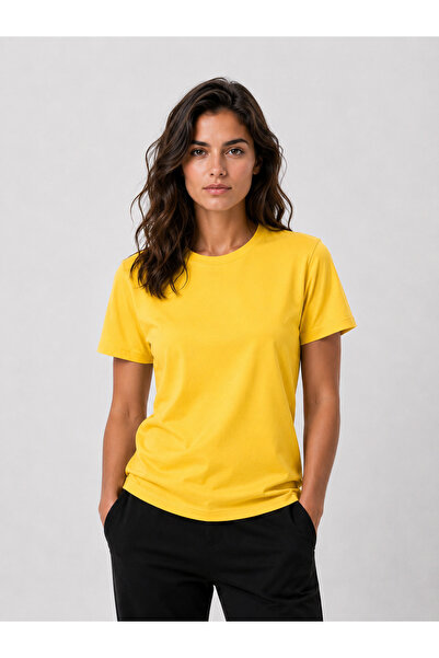 PARSHEY Unisex Premium Basic Kalıp Kısa Kollu Tişört Yazlık %100 Pamuk Rahat ...