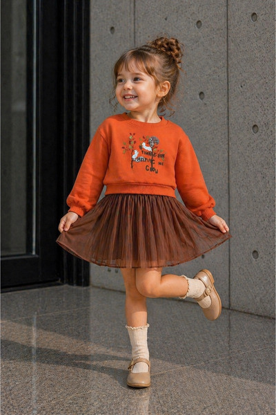 nk kids Nk 1-4 Yaş Sıncap Sweat Turuncu