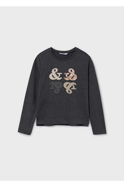 MAYORAL Girl's T-Shirt Dark Gray