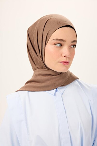 Silk Home Σάλι από βαμβάκι και πολυεστέρα Liva, σκούρο βιζόν, με απλή υφή και...