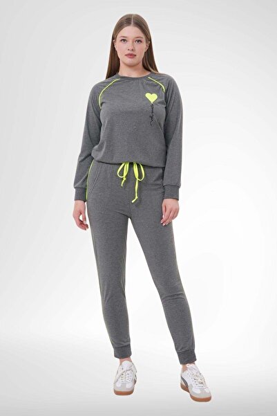 Mecit Pijama طقم بيجامة نسائي رياضي مدخن Mecit 6200