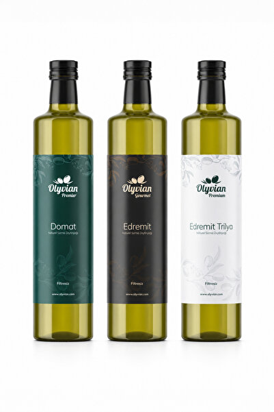 Olyvian Premier, Gourmet & Premium Doğal Natürel Sızma Zeytinyağı 750 ml 3’lü...