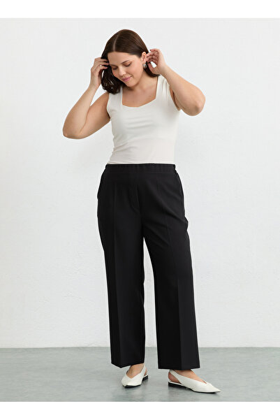 Selen Siyah Kadın Pantolon 26YSL5571